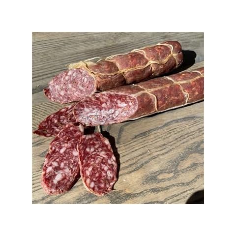 Fortuna's Finocchiona Dry Salami - Nitrate-Free Artisanal Charcuterie with Natural Fennel - Gluten-Free and Ideal for Keto Diets - Delicious Flavor and Texture for Snacking or Cooking, 2 Sticks, 10oz each Cover