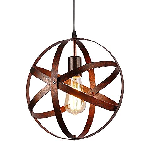 Comely Lampada a Sospensione Vintage, Plafoniera E27 Industriale, Cavo Regolabile, Lampadario Moderno a Sospensione Regolabile per Sala da Pranzo, Cucina, Soggiorno, Bar, Camera da Letto, 30 cm