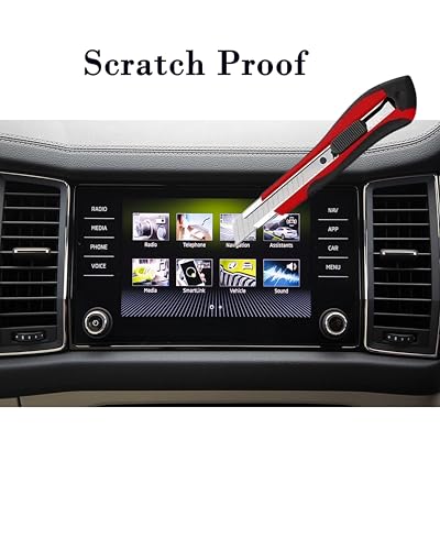 Image of AC CONTROL PANEL Screen Guard For NEW TATA NEXON AND EV 2023 FACELIFT | Car Touch Display Protector | NEXON 2024 Anti Scratch Accessories [Not Tempered Glass]