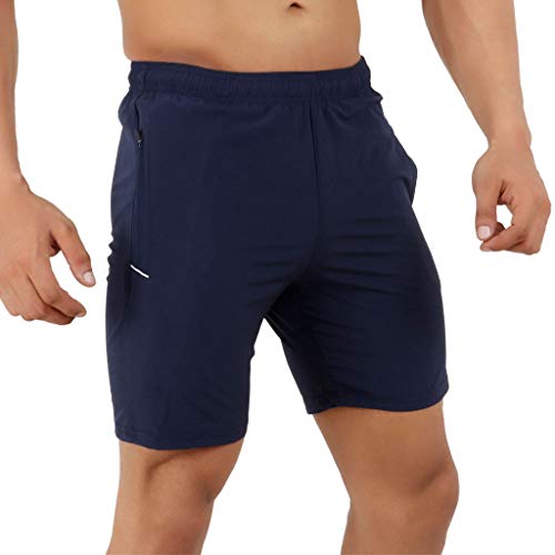 Image of NEVER LOSE Men's Lightweight Performance Training Shorts with Quick-Dry Fabric for Running, Gym and Everyday Workouts