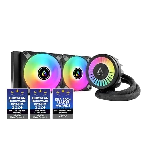 ARCTIC Liquid Freezer III 240 A-RGB (nero)- Sistema di raffreddamento ad acqua per PC, dissipatore a liquido All-in-One per CPU AIO, compatibile con Intel e AMD, pompa efficiente controllata da