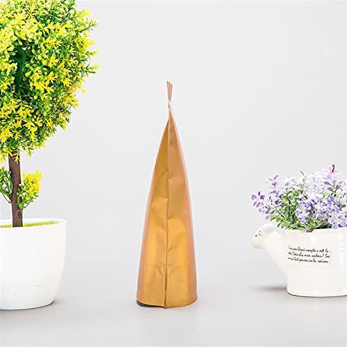 Bolsas de embalaje de aluminio para alimentos bolsas de mylar reutilizables stand-up doradas 6