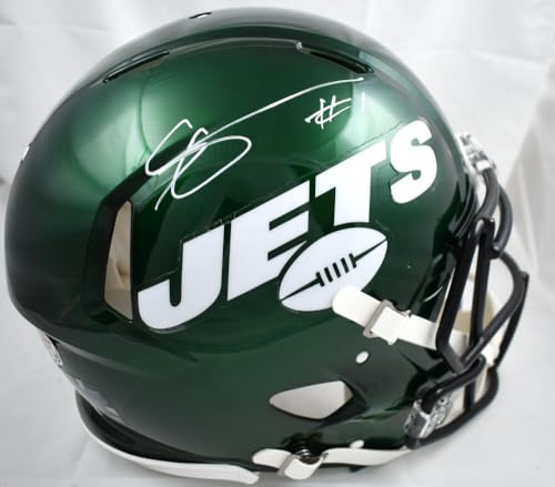 Ahmad Sauce Gardner Autographed Jets F/S Speed Authentic Helmet- Beckett W Hologram White