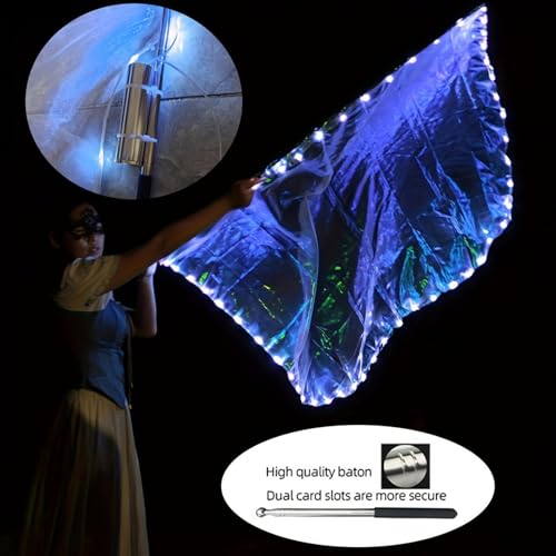Drapeau LED de danse culte à double usage effet blanc transparent