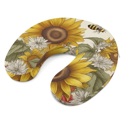 Almohada de viaje en U espuma viscoelástica 30 cm miniatura 6