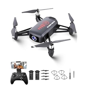 Drone with Camera, 1080P FPV Mini Drones for kids 8-12 and Adults, 2 Batteries, Altitude Hold, Headless Mode, 360°Flip, Gravity Control, Gestures Selfie, 3 Speed Mode, Drone Gift Toy for Boys Girls