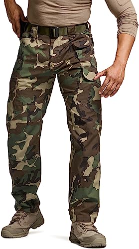 Image of CQR Men's Tactical Pants, Water Resistant Ripstop Cargo Pants, Lightweight EDC Work Hiking Pants, Outdoor Apparel