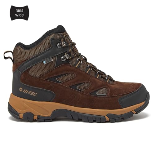 Image of HI-TEC Yosemite WP Mid Waterproof Hiking Boots for Men, Lightweight Breathable Outdoor Trekking Shoes