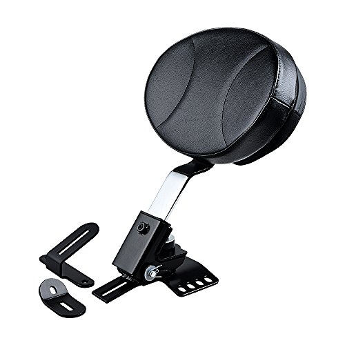Plug-In Driver Backrest Kit Replacement for 1988-2017 Harley Touring One-Piece Slotted Seat (10 15/64" x 7" w/o Pocket)