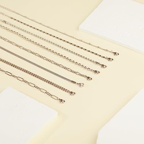 Image of Extra Large Anklets for Women Waterproof, 14K Gold Plated Stack Anklets for Women Plus Size, 10 inch+2 inch Non Tarnish Large Ankle Bracelets for Women, Summer Big Ankles Set, Beach Bikini Vacation Jewelry