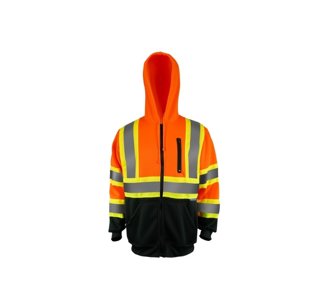 Chaleco de Alta Visibilidad Chaleco Reflectante Sudadera De Advertencia For Construcción De Carreteras, Ropa Reflectante De Terciopelo De Un Solo Lado Chaleco de Trabajo Chaleco de Seguridad