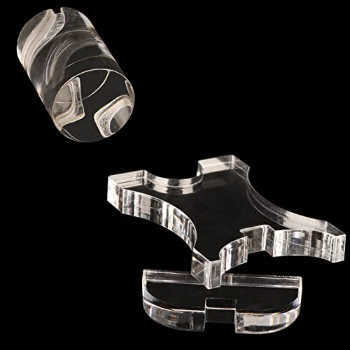 Knife Stand Knife Display Stand Acrylic Knife Display Stand Stand Fixed Blade Knife For Single Knife Hut Home Decoration (Cylindrical 1 Set) #TOP2