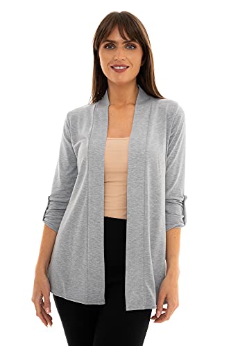 Image of Loxdonz Women's Open Front Cardigans Casual 3 /4 Sleeve Cardigan Soft Lightweight Top