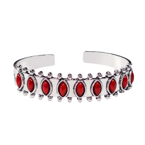 Turquoise Bracelet Western Jewelry for Women Cowgirl Boho Vintage Bangle Bracelets Bohemian Gift