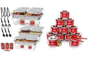 Disposable Chafing Dish Set with 12 Alpha Fuel