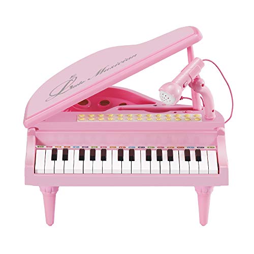 Preisvergleich Produktbild BAOLI 31 Keys Pink Grand Piano Claviers Pour Princess Girl Kids