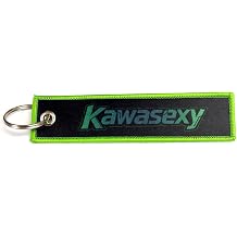 Anti-Lost Ring Keyring Lanyard Key Chain Bike Ring Holder Compatible With Kawasaki ZX6R ZX10R ZX14R ZX9R ZX7R 636 Z800 Z650 Z900 Z1000 Green