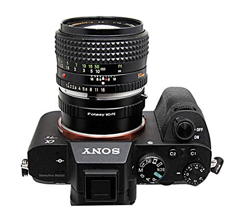 Adaptador Fotasy Minolta MD MC Rokkor a Montura E, compatible con Sony a7 a7R a7s II III IV a9 a7c Alpha 1 a6600 a6500 a6400 a6300 a6100 a6000 a5100 a5000 a3500 ZV-E10 miniatura 7