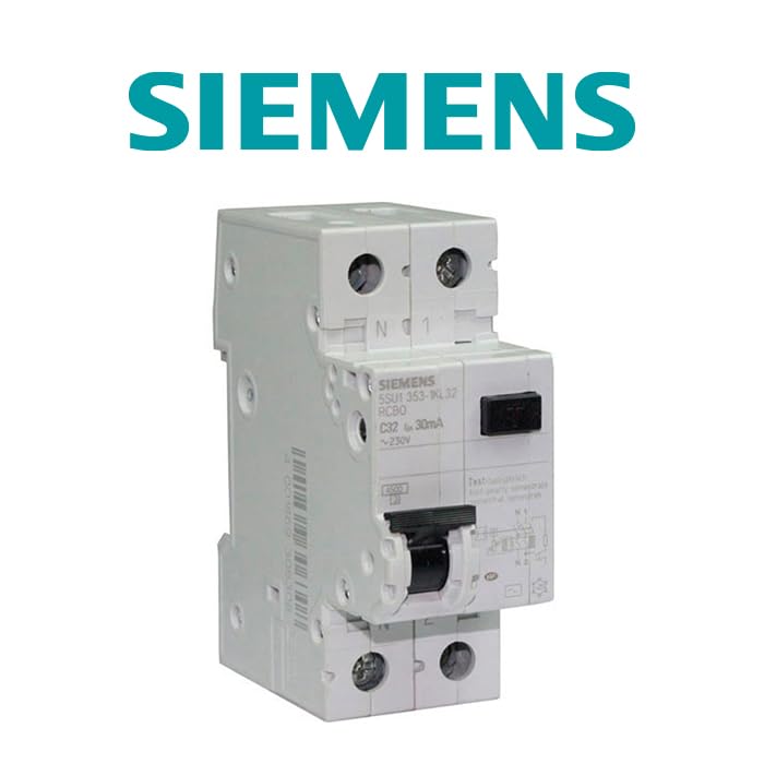 SIEMENS - Interruttori magnetotermici differenziali 30 mA 32 A Tipo AC