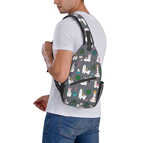 Image of Sling Backpack For Men Hiking Daypack Crossbody Shoulder Bag Travel Chest Pack | Hiking