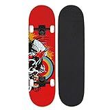 79cm / 31in 7 Capas de Madera de Arce patineta Longboard Tabla de Crucero Completa LED Light up Ruedas de patineta patineta Barata con Herramienta de patineta Todo en uno-17