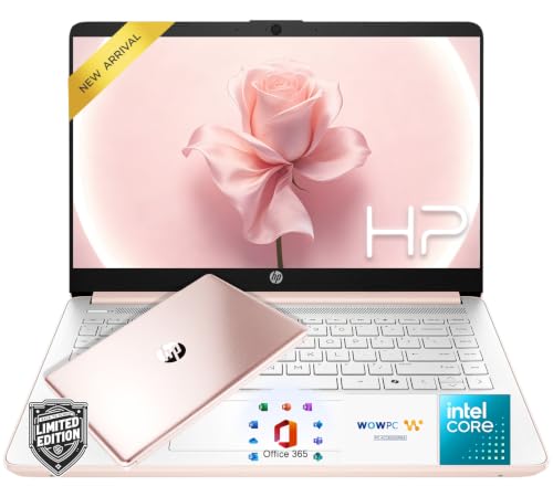 Image of HP Ultrabook Laptop Computer with Copilot AI • 2026 Edition • Intel Processor • 128GB SSD + 1TB Cloud Storage • Microsoft 365 • Thin & Portable • Fast Charge and Long Battery Life • Windows 11