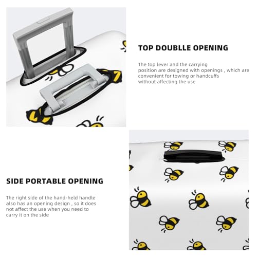 Travel Luggage Covers - honey bee Elasticity Suitcase Covers Protector for Luggage 18-32 Inch4