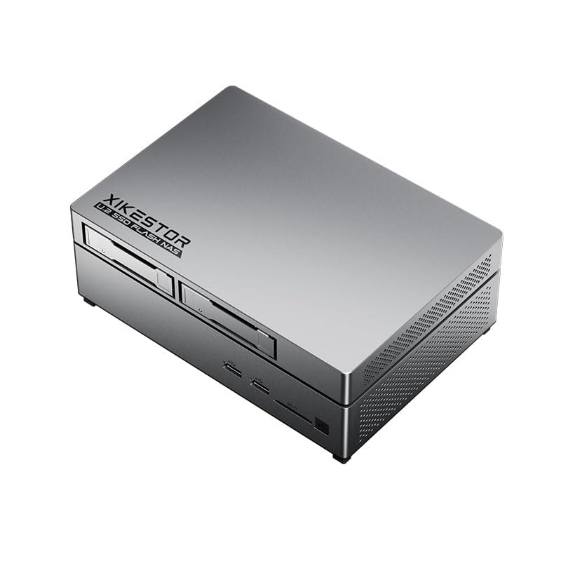 Image of FS510402D NAS Server - 6-Bay All-Solid-State NAS Storage & Mini PC, 4X M.2 + 2X U.2 SSD, Personal Cloud Storage Device with Dual 10G Network Storage, Home NAS /Network Attached Storage