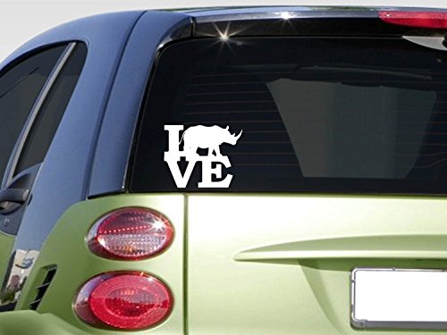 Rhino Love 6' Sticker Decal *F443* Zoo Africa Rhinoceros