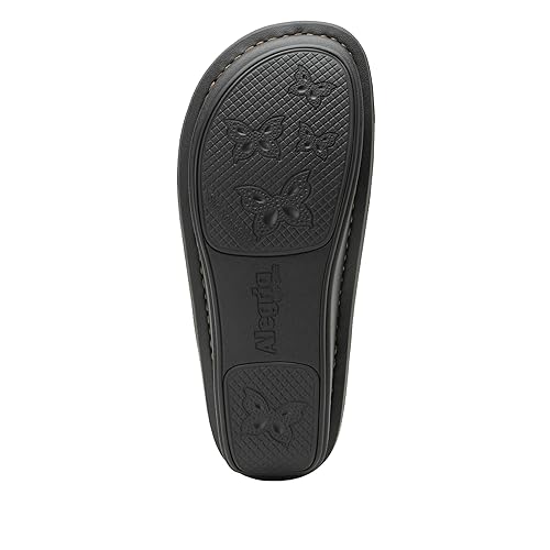 Image of Alegria Women Kamila - Timeless Comfort, Arch Support and Style for Everyday Elegance - Nursing and Healthcare Professionals Slip-Resistant Mules - Open Back Leather Comfort Walking Clog Shoes