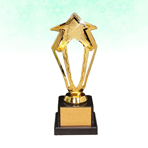 jojofuny Pacote com 3 troféu de estrela dourada troféu de ouro troféu de troféu de prêmio troféu de