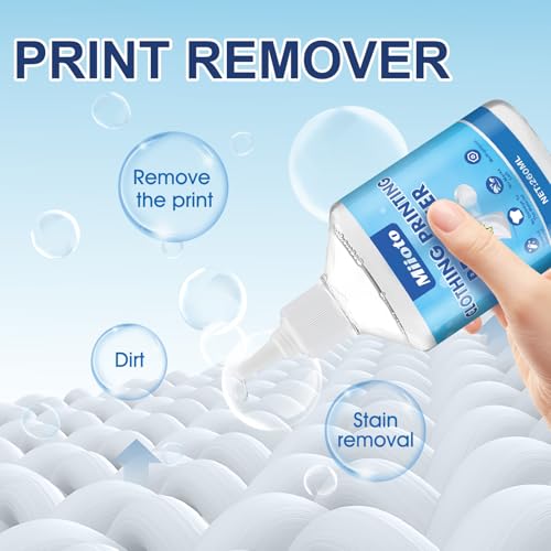 Removedor Vinilo, Transferencia Calor Telas, Removedor Impresión, Limpiador Quitapelusas, Potente Eliminador Residuos, Seguro, Sin Olor Penetrante, para Eliminar Errores Impresión Textiles 260ML