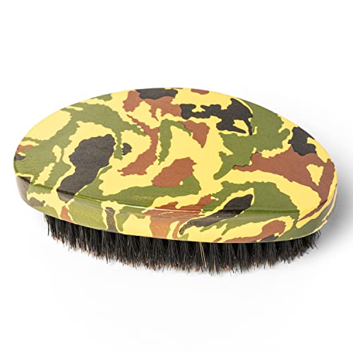 Brosse à Barbe, Moustache en Poil de Sanglier et Bois de Hêtre couleur Camouflage de Haute Qualité - JEAN BELGUEULE Cover