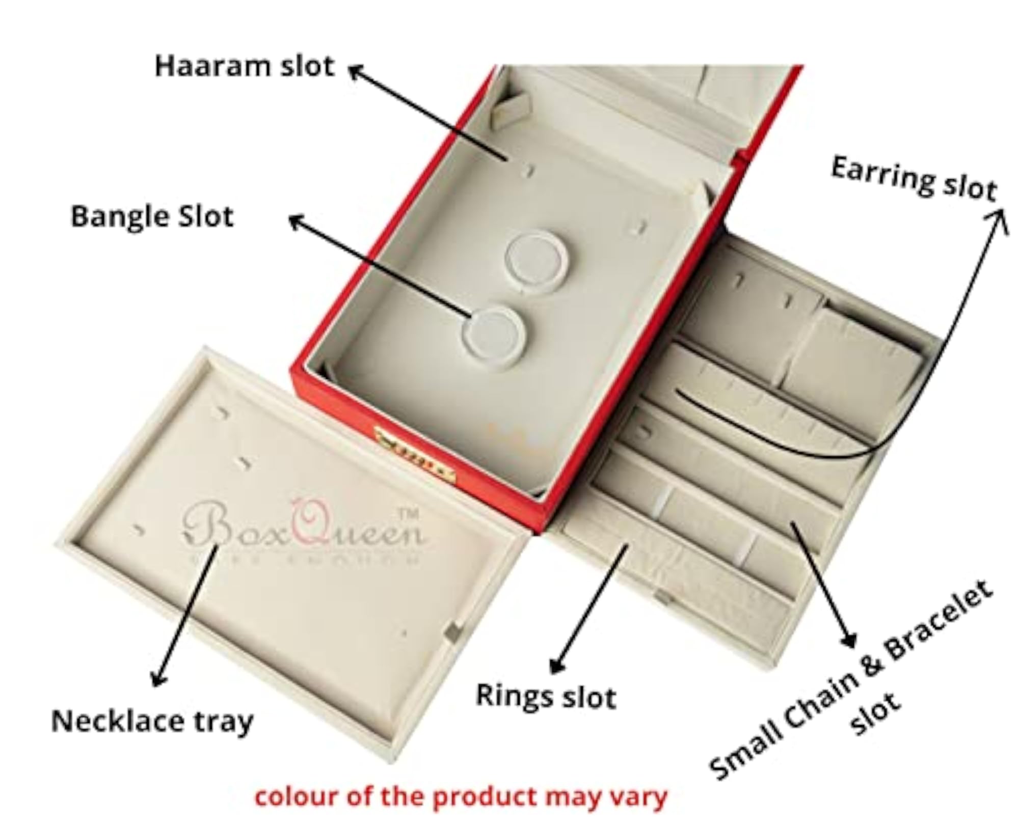 Hand Made Wooden Jewellery Organizer with Lock