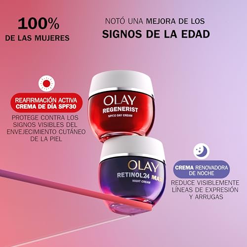 Olay Regenerist Crema Facial de Día SPF30. Hidratante Antiarrugas y Reafirmante Activa con Protección Solar SPF30, Niacinamida Antiedad y Péptidos. Regenera, Reafirma e Hidrata. No Grasa. 50 ml - imagen 8