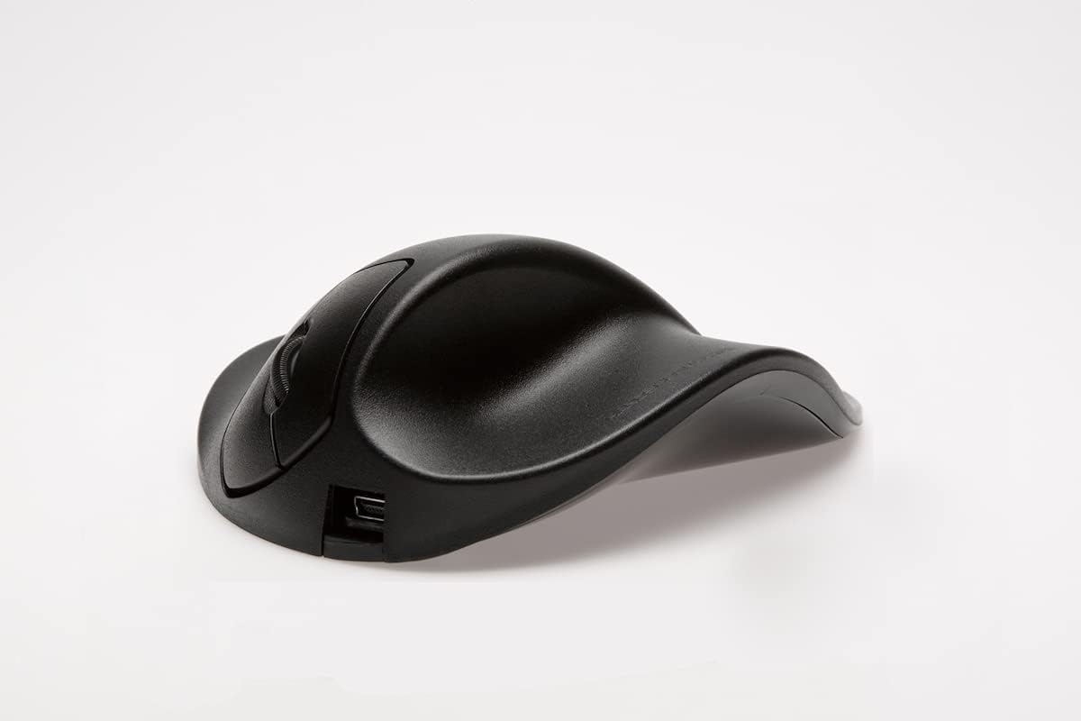 Hippus HandShoe Mouse - Right Handed - Small Wireless, black