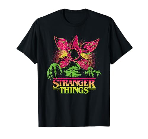 Stranger Things Neon Demogorgon Camiseta