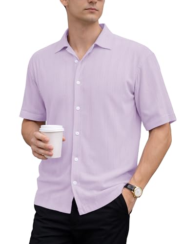 Image of Noble Monk Men's Solid Casual Shirt | Half Sleeve | Regular Fit | Polo Shirt for Men
