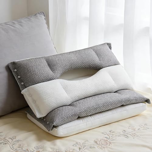 Oreiller lavable respirant coussin double couche personnes sur le côté - 4