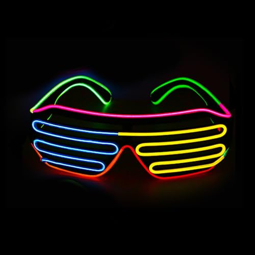 Lunettes lumineuses festival EDM et déguisements pour briller dans la nuit