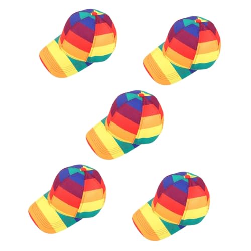 Casquette de baseball arc-en-ciel colorée en polyester pour l'extérieur