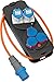 Brennenstuhl 1151600030 230 V – Distributore di Corrente Spina (2 CEE, 3 Prese con Contatto di Protezione, 1,5 m Cavo H07RN-F 3G2,5, Ideale per Campeggio, Made in Germany), Arancione/Nero