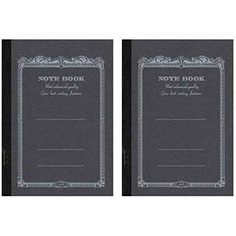 Apica Notebook CD15 Steel Grey- 7"x10" (Pack of 2) Cover