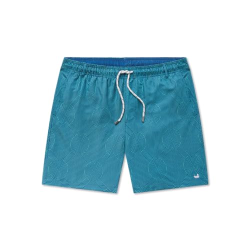 Southern Marsh Dockside Swim Trunk - Circle Maze