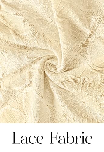 Image of MEROKEETY Women's Fall Long Sleeve Floral Maxi Dress Lace Eyelet Hollow Out Tiered Boho Wedding Guest Dresses Pockets