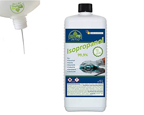 Sí Bueno 1 Litro Isopropanol 99,9 %, Alcohol Isopropílico 2-Propanol Ipa , la Allroundreinigungsmittel para Gründlichen Limpiar, Desengrasar y Decoloración para Casa, Hobby y Industria