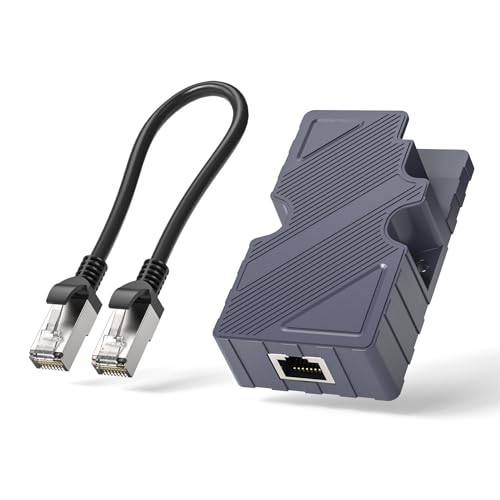 for Starlink Dishy V2 to RJ45 Adapter, for Starlink Ethernet Adapter Kit with Ethernet Cord and Converter, with POE Injector, T568B Pinout, 10/100/1000 Mbps