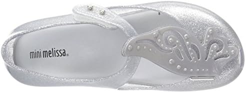 mini melissa Baby-Girl's Mini Ultragirl Fly II Ballet Flat, Silver, 6 Medium US Toddler | Image 4