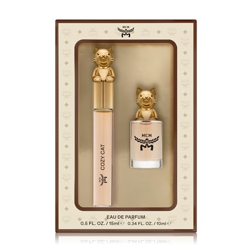 MCM Fragrance Collection Cozy Cat Eau de Parfum Duo Gift Set - Mini Spray 0.34 Fl. Oz. and Travel Spray 0.5 Fl. Oz.