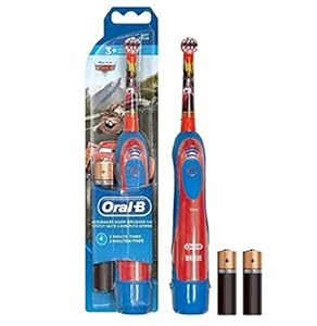 Oral-B Kinder Batterie Zahnbürste Cars Blau/Rot